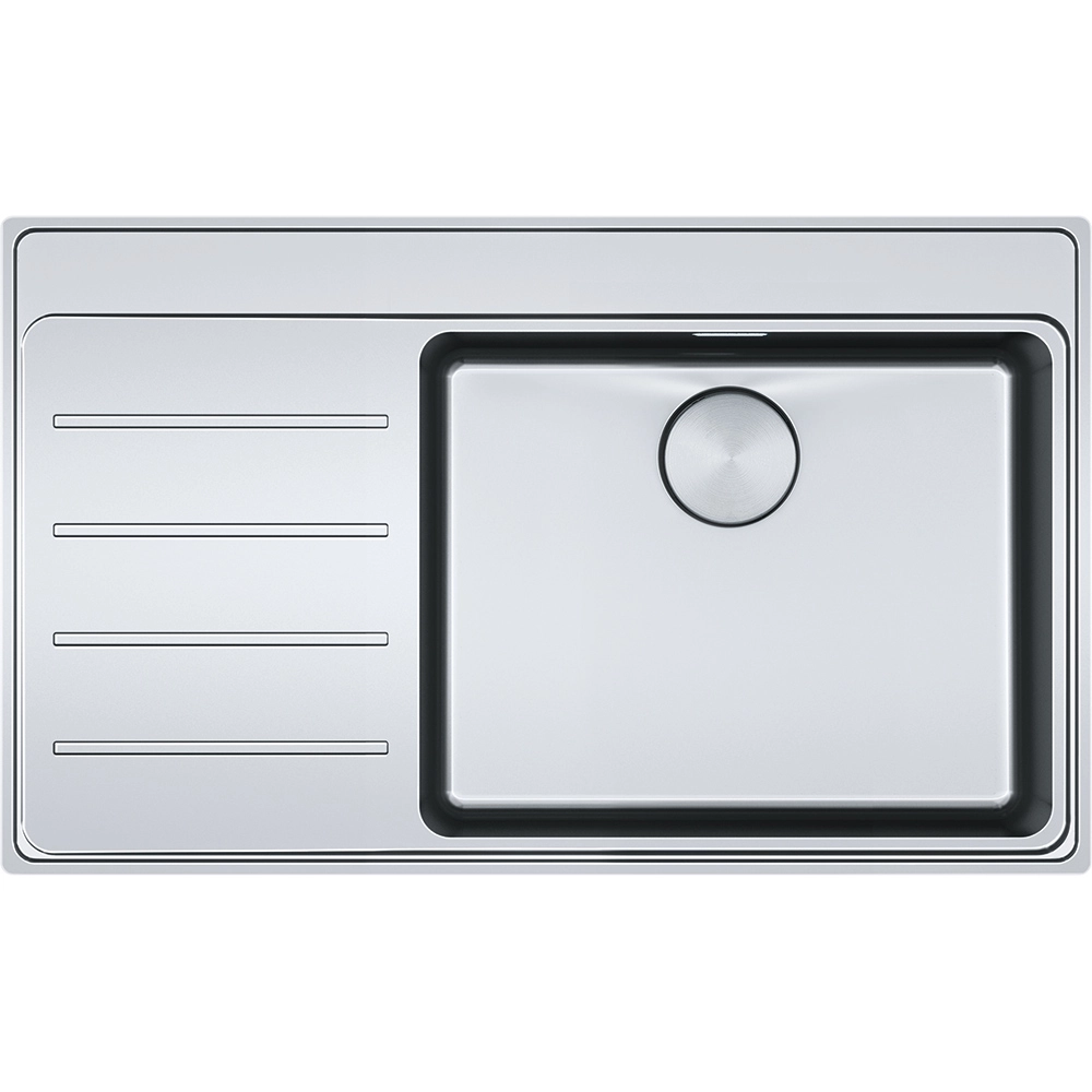 Franke Mythos MYX 211-86 Inox  Tezgah Üstü / Tezgaha Sıfır  Sağ Damlalıklı Paslanmaz Çelik Evye