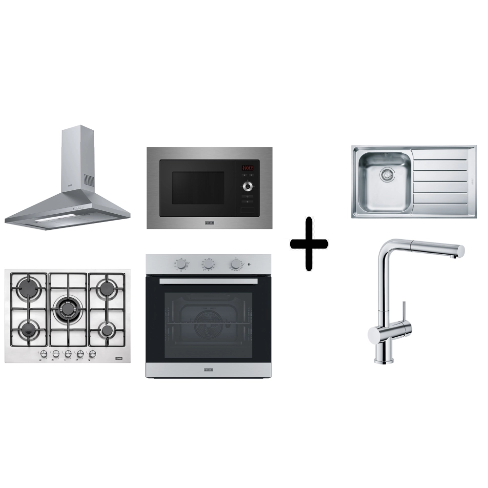 Franke Smart Linear 70 Cm İnox 6 lı Ankastre Set