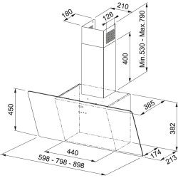 Franke Smart Linear Siyah Cam 60 Cm 6 Lı Ankastre Set