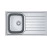 Franke Spark SKX 611 İnox  Tezgah Üstü Sağ Damlalıklı Paslanmaz Çelik Evye
