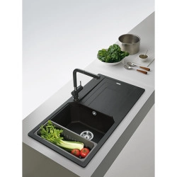 Franke Urban UBG 611-100 Granit Nero Tezgah Üstü / Sıfır Evye