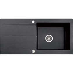 Marmorin Bario 1000 1 G&ouml;zl&uuml; Tezgah &Uuml;st&uuml; Granit Evye + Swarm Armatur Kampanya