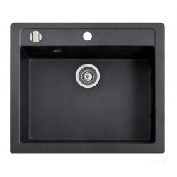 Marmorin Bario 590 1 G&ouml;zl&uuml; Tezgah &Uuml;st&uuml; Granit Evye + Swarm Armatur Kampanyası