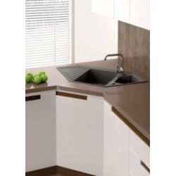 Marmorin Cire 1000 Granit K&ouml;şe Evye 1,5 G&ouml;zl&uuml; Damlalıklı