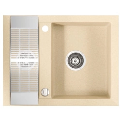 Marmorin Cire 630 Granit Evye 1,5 G&ouml;zl&uuml; Damlalıksız Tezgah &Uuml;st&uuml; Avena