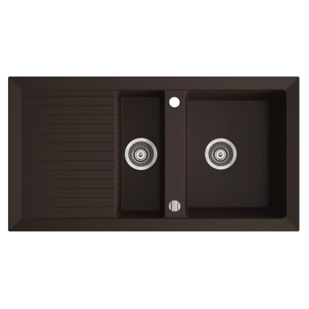 Marmorin Cire 940 Granit Evye 1,5 G&ouml;zl&uuml; Damlalıklı Tezgah &Uuml;st&uuml; Kahverengi