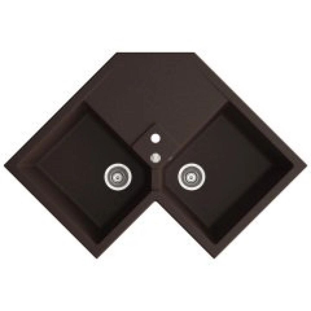 Marmorin Debra 830 Granit K&ouml;şe Evye 2 G&ouml;zl&uuml; Damlalıklı Kahverengi