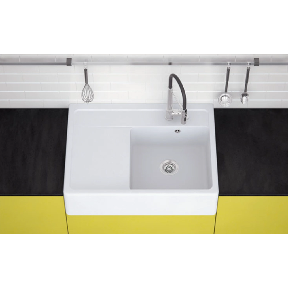 Marmorin EWIT 895 Granit Evye 1 G&ouml;zl&uuml; Damlalıklı Evye