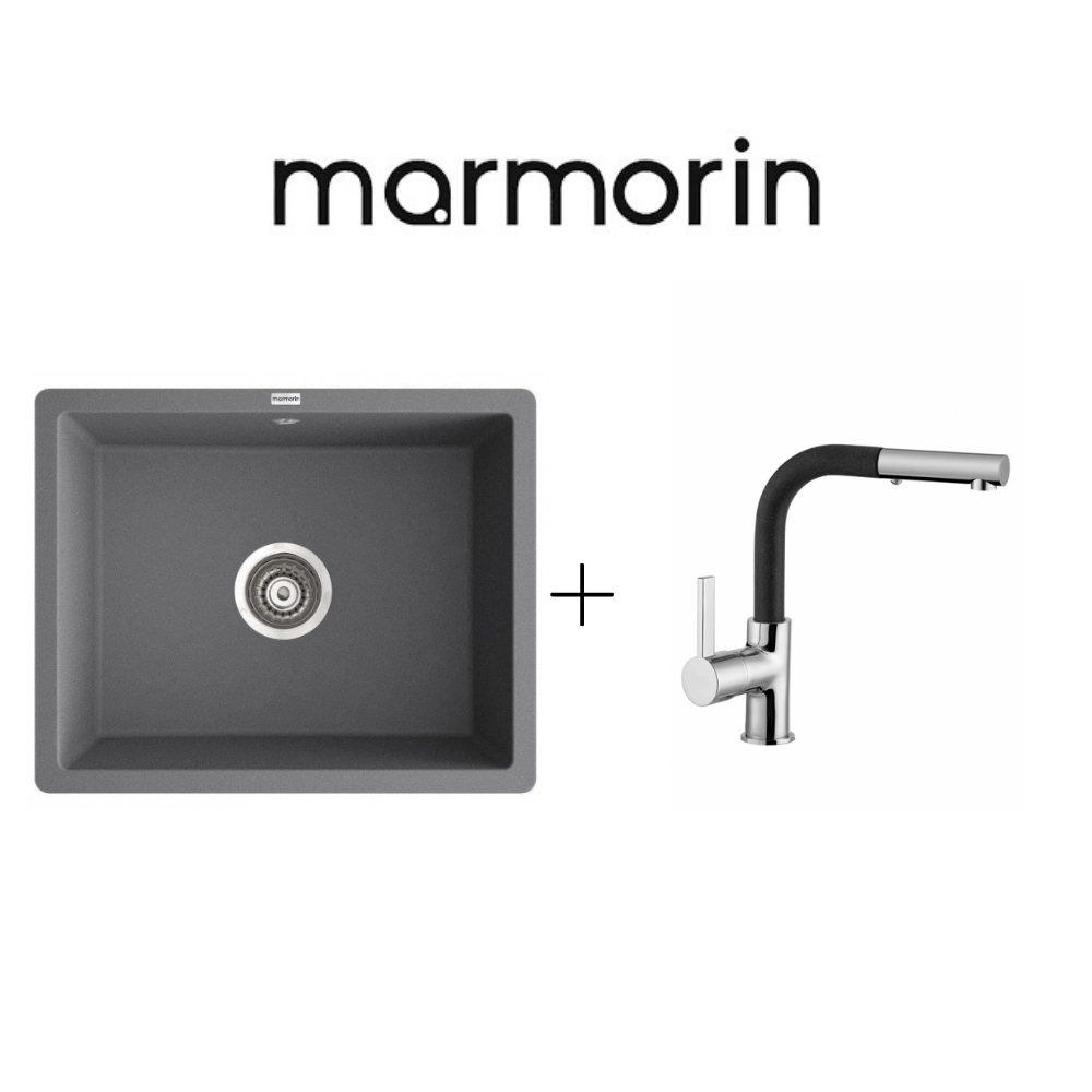 Marmorin Lando 520 1 G&ouml;zl&uuml; Granit Tezgah Altı / Tezgaha Sıfır Evye + Swarm Batarya Kampanyası