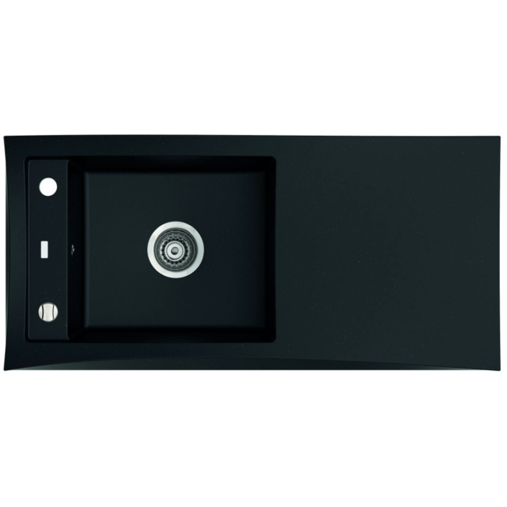 Marmorin TESSA 950 Granit Evye 1 G&ouml;zl&uuml; Damlalıklı Siyah