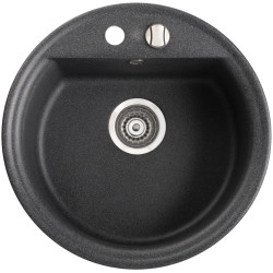 Marmorin Tanat 500 Granit Evye 1 G&ouml;zl&uuml; Damlalıksız Tezgah &Uuml;st&uuml; Yuvarlar Kahverengi