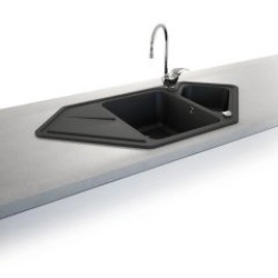 Marmorin Torro 980 Granit K&ouml;şe Evye 1,5 G&ouml;zl&uuml; Damlalıklı