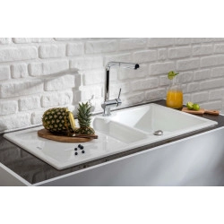 Nuevo SONAS 6 S Seramik Eviye Tezgah Üstü 1.5 Gözlü