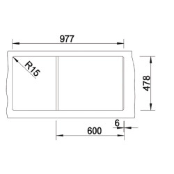 Nuevo SONAS 6 S Seramik Eviye Tezgah Üstü 1.5 Gözlü