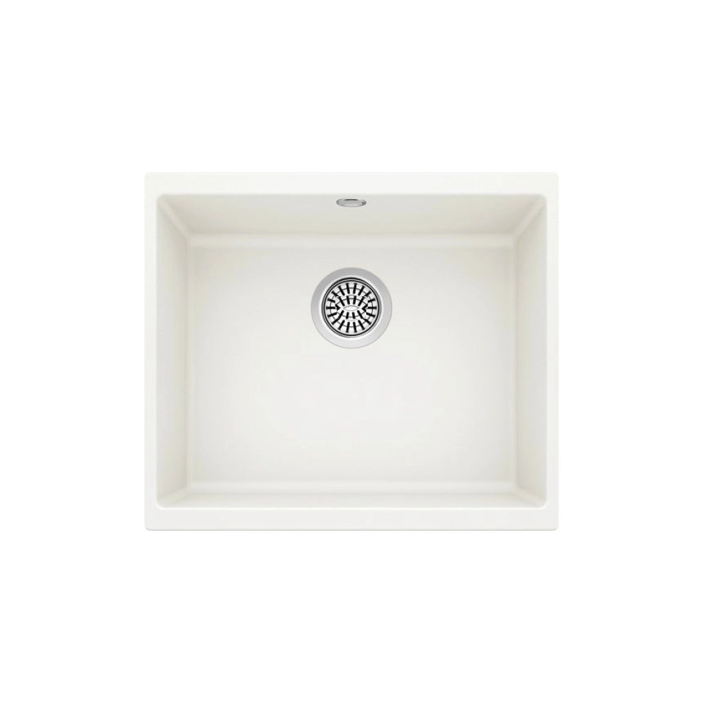 QUARSTONE GLORY 50 U Tezgah Altı 1 Gözlü Beyaz Granit Evye