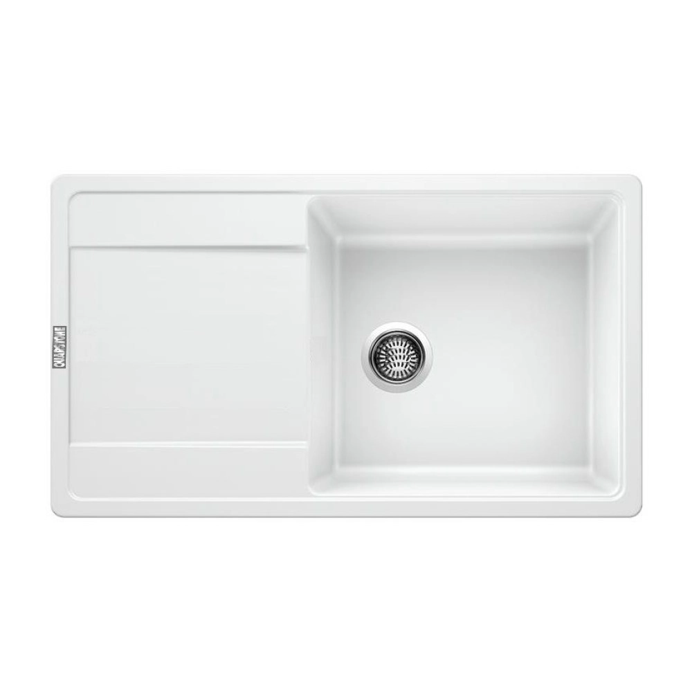 QUARSTONE LUSTER XL 6S Tezgah Üstü 1 Gözlü Beyaz Granit Evye