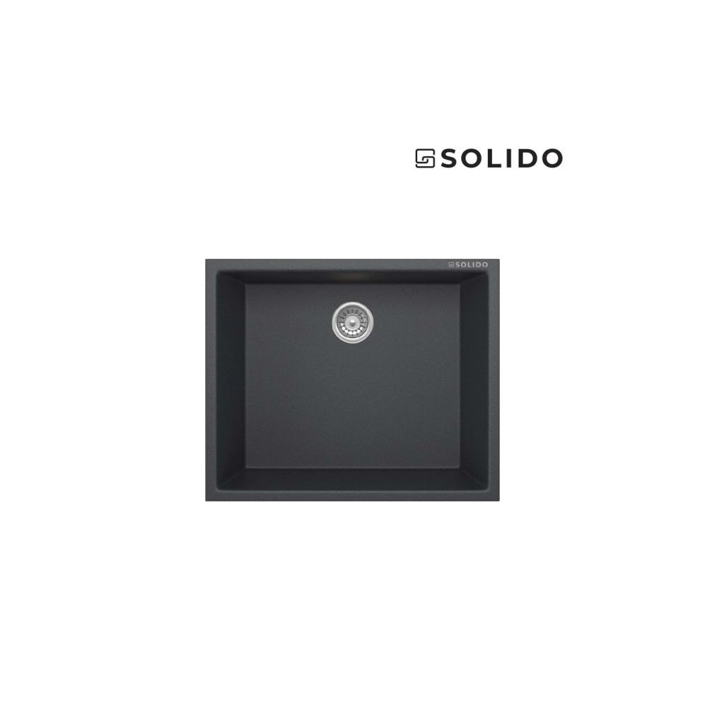 Solido Morganit Gn-45 Granit Eviye (Graphıte Grey) Tezgah Altı