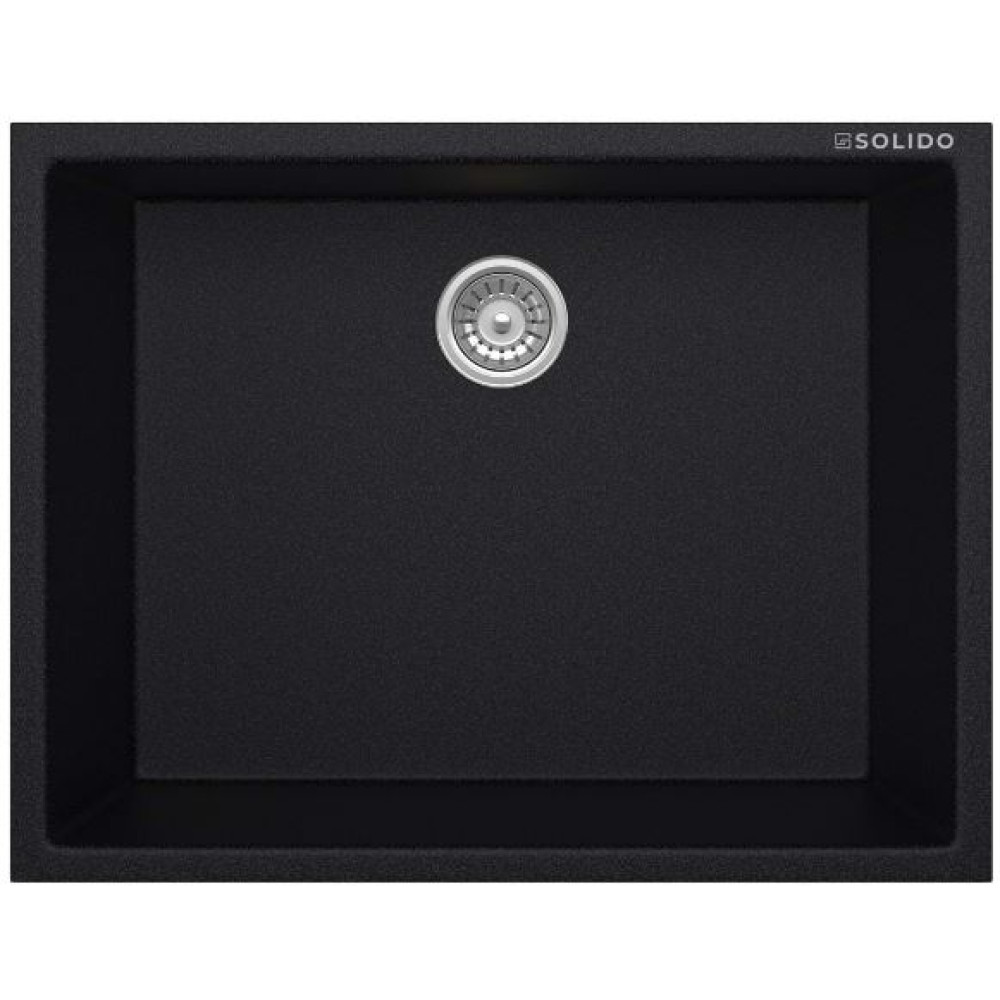 Solido Morgranit GN 60 Granit Evye Metallic Mlack / Siyah  Tezgah Altı / Tezgaha sıfır