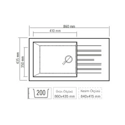 Solido Opal Um-45 Granit Eviye Beyaz (Super White) 