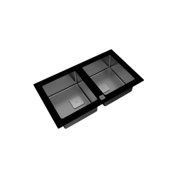 Teka DIAMOND RS15 2B 86 (WST BLACK) Tezgah Üstü Damlalıksız Siyah PureLine Cam Evye