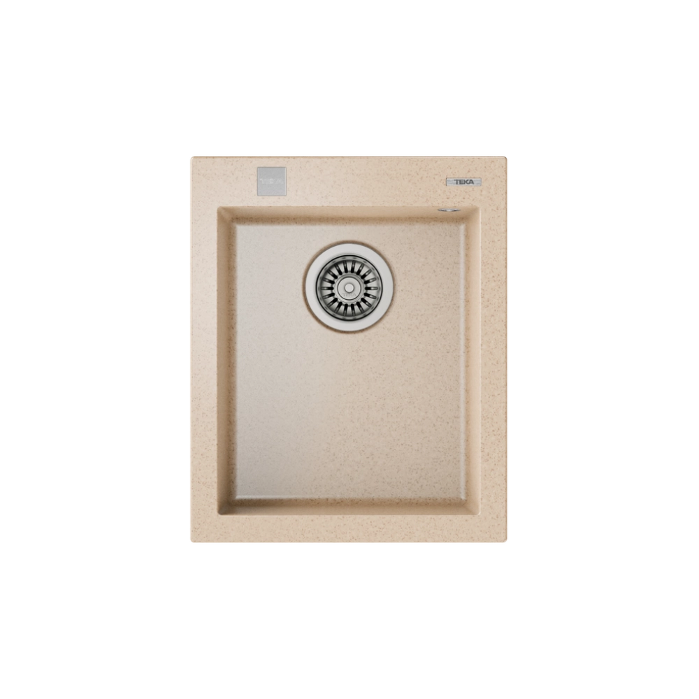 Teka FORSQUARE 34.40 TG Tek Hazneli Tezgahüstü/TezgahaSıfır  Avena Granit Evye