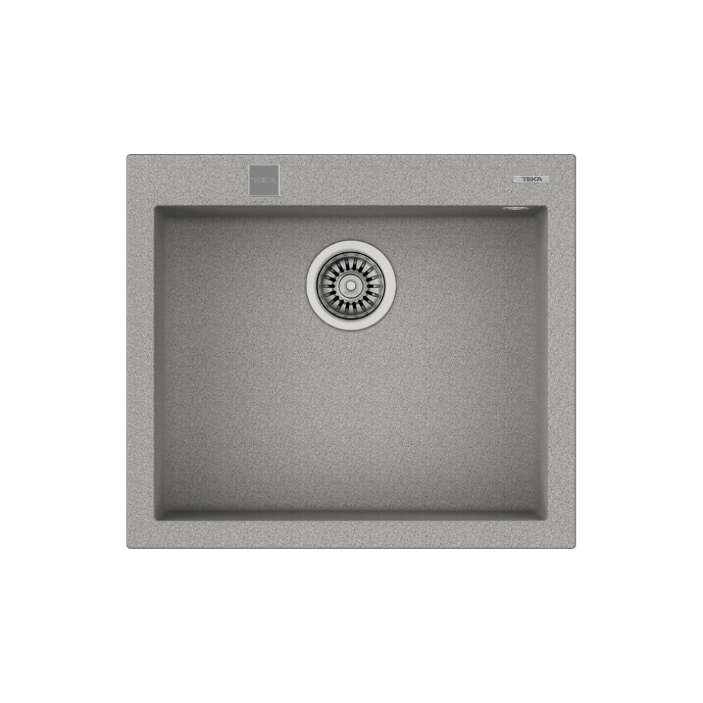 Teka FORSQUARE 50.40 TG Tek Hazneli Tezgahüstü/TezgahaSıfır  Stone Grey Granit Evye