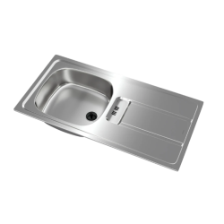 Teka Gravity 45 86 x 43,5 Cm  1 Göz 1 Damlalıklı Paslanmaz Çelik Eviye