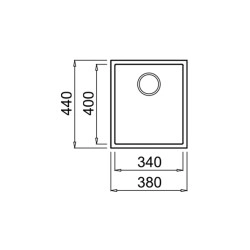 Teka SQUARE 34.40 TG Tek Hazneli Tezgah Altı Damlalıksız Avena Granit Evye