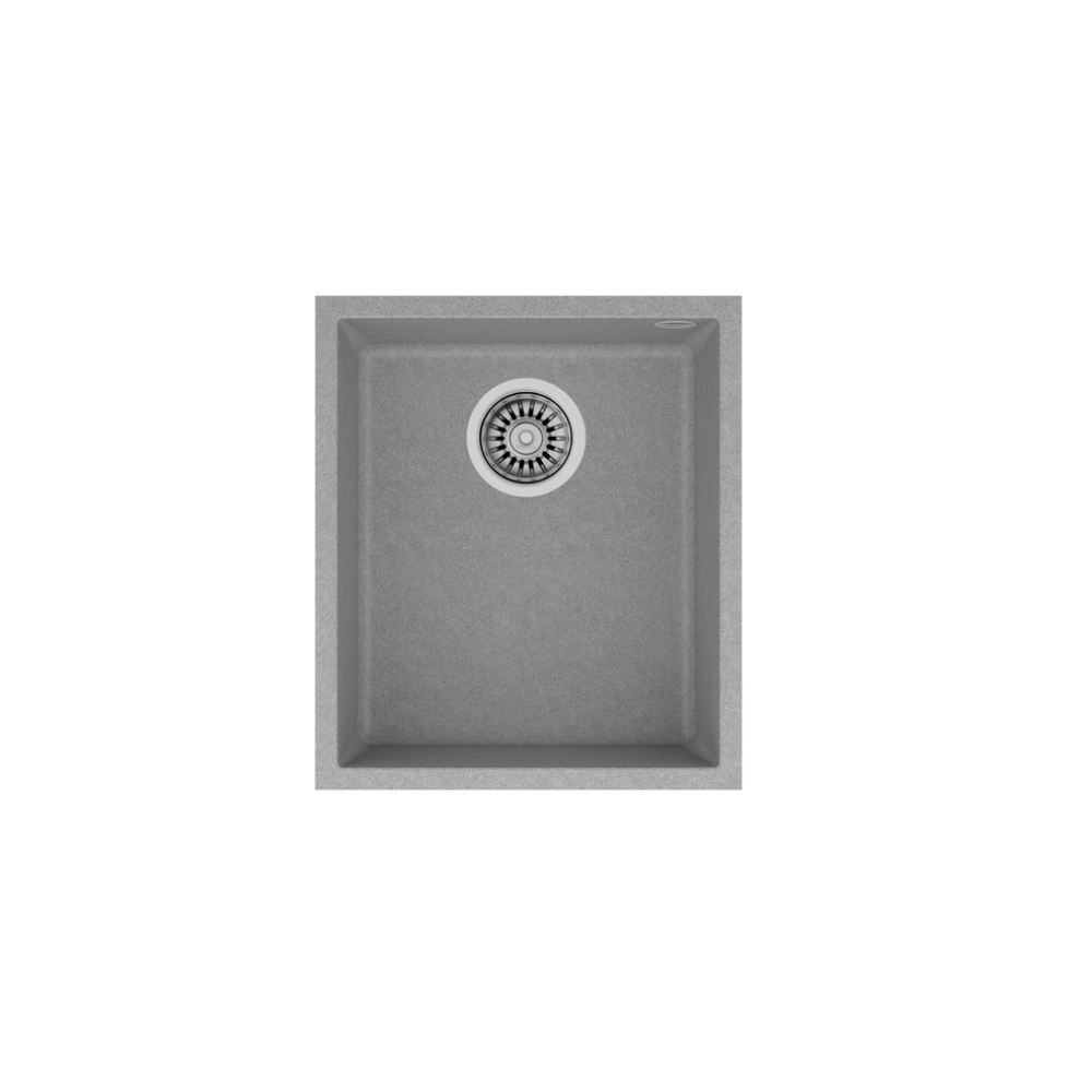 Teka SQUARE 34.40 TG Tek Hazneli Tezgah Altı Damlalıksız Stone Grey Granit Evye