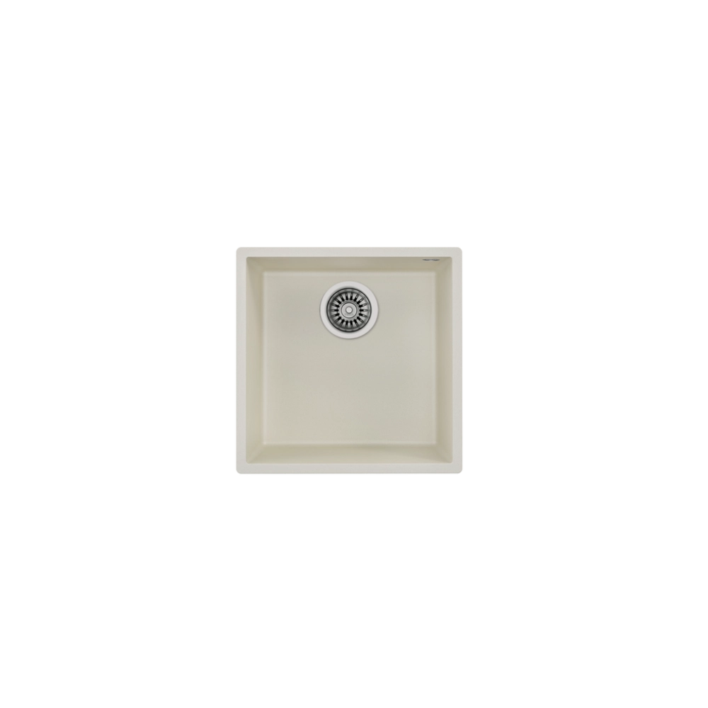 Teka SQUARE 40.40 TG Tek Hazneli Tezgah Altı Damlalıksız Krem Granit Evye