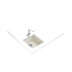 Teka SQUARE 40.40 TG Tek Hazneli Tezgah Altı Damlalıksız Krem Granit Evye