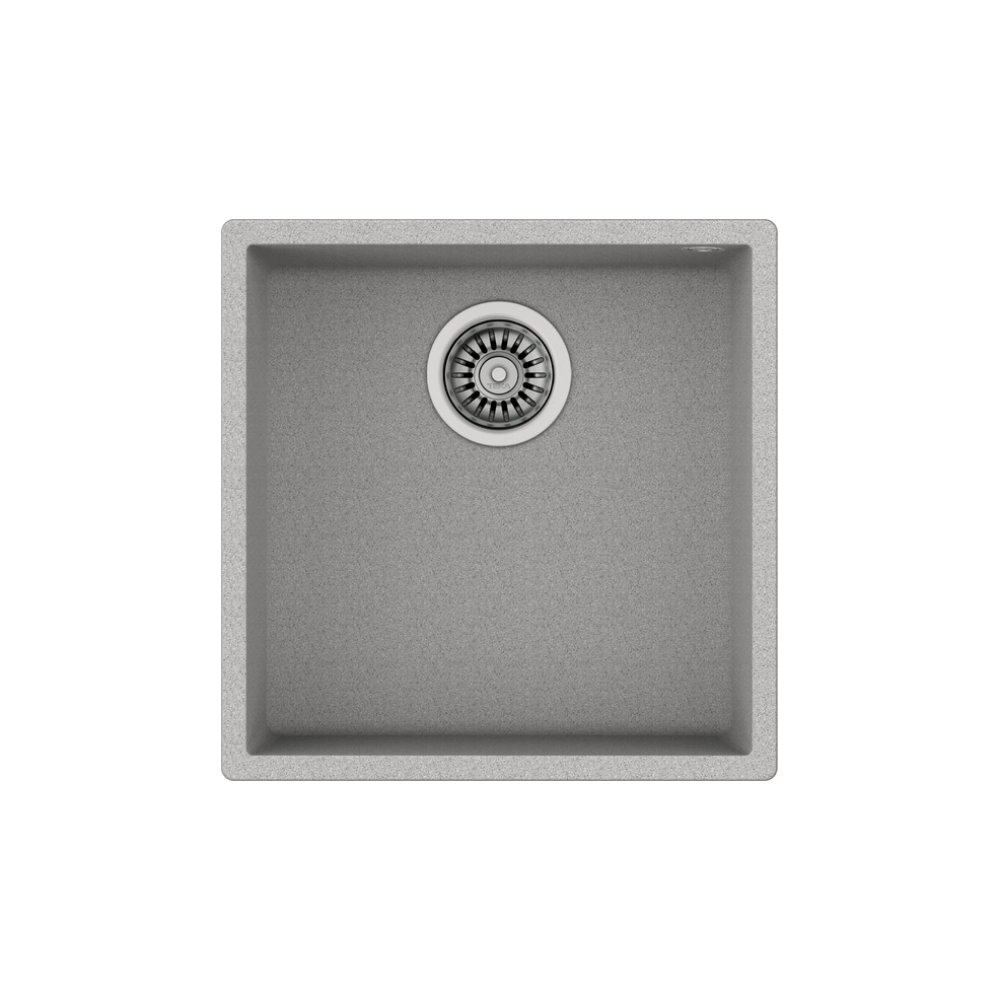 Teka SQUARE 40.40 TG Tek Hazneli Tezgah Altı Damlalıksız Stone Grey Granit Evye