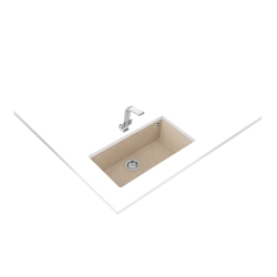 Teka SQUARE 72.40 TG Tek Hazneli Tezgahaltı Damlalıksız Avena Grey Evye