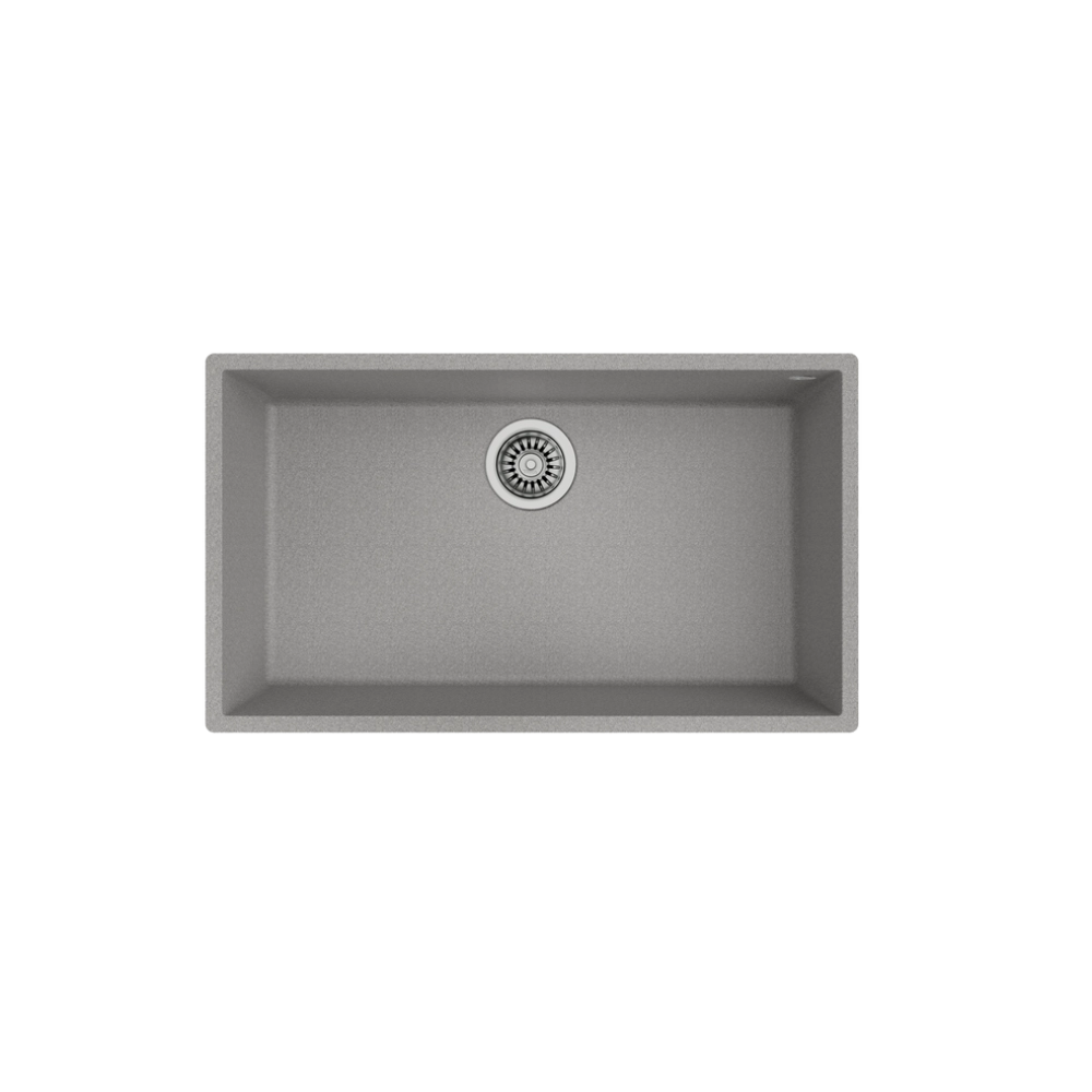 Teka SQUARE 72.40 TG Tek Hazneli Tezgahaltı Damlalıksız Granit Stone Grey Evye