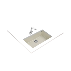 Teka SQUARE 72.40 TG Tek Hazneli Tezgahaltı Damlalıksız Krem Grey Evye