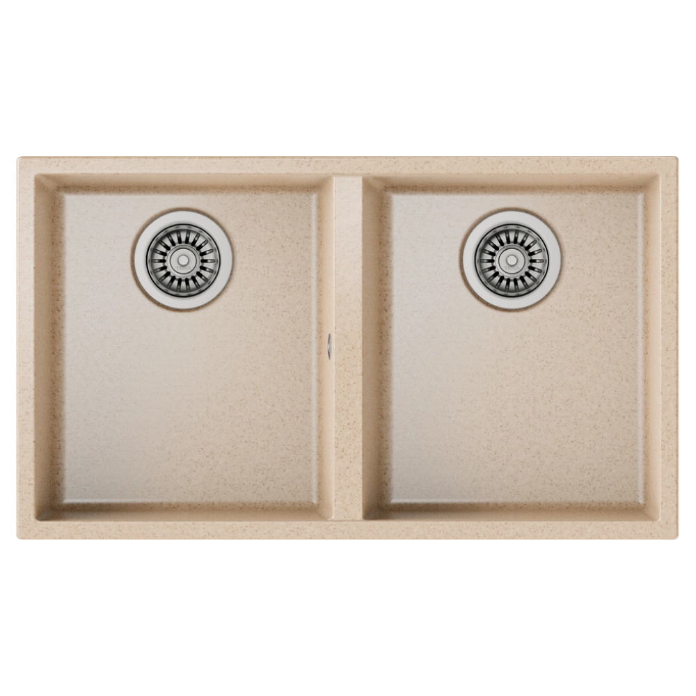 Teka SQUARE 760 TG 2 Gözlü  Tezgahaltı Damlalıksız Granit Avena Eviye 