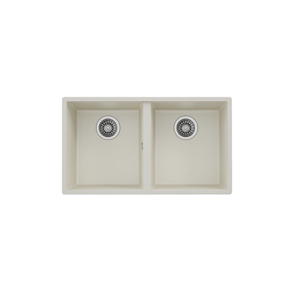 Teka SQUARE 760 TG 2 Gözlü  Tezgahaltı Damlalıksız Granit Krem Eviye 