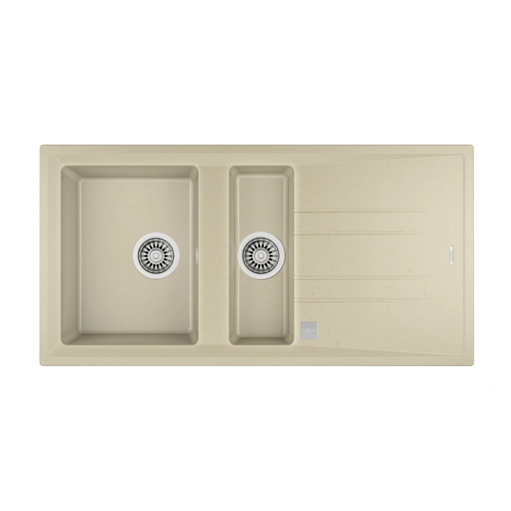 Teka STONE 60 B-TG  1.5 Gözlü Tezgah Üstü Topasbeige Granit Evye